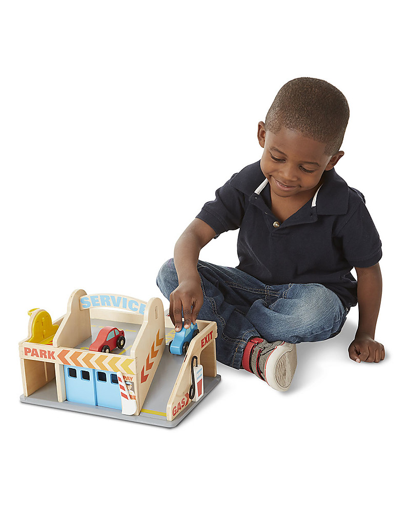 melissa and doug wooden parking garage